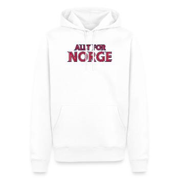 Norwegens Retro-Emblem - Männer Premium Bio Hoodie - Weiß - Vorne - Nico (187cm)