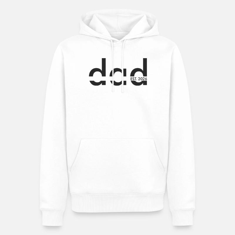 Dead EST 2026 Graphic - Männer Premium Bio Hoodie - Weiß