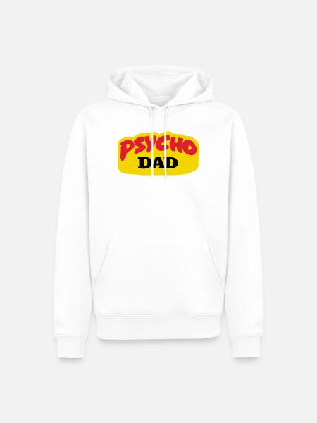 Psycho Dad - Al Bundy's lieblings 90's TV show  - Männer Premium Bio Hoodie - Weiß
