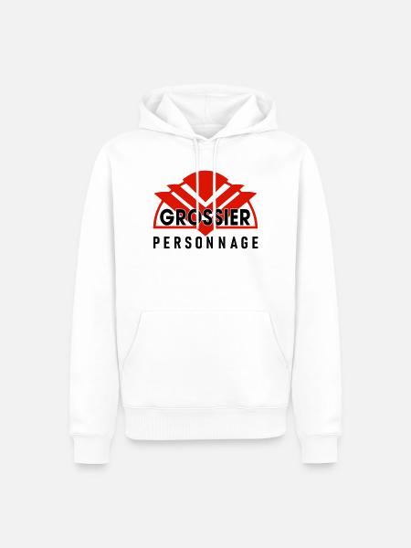 Gossier personnage - Sweat à capuche Premium bio Homme - blanc