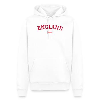 England Flag Design Red - Men’s Premium Organic Hoodie - white - Front - Nico (187cm)