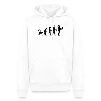Développement de l’architecture - Sweat à capuche Premium bio Homme - blanc - Devant - Nico (187cm)