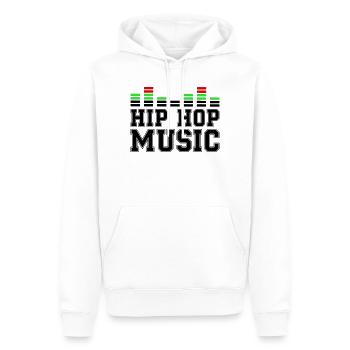 Hip Hop Music - Männer Premium Bio Hoodie - Weiß - Vorne - Nico (187cm)
