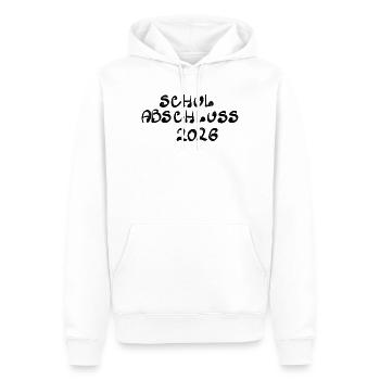 Graduation 2026 - Men’s Premium Organic Hoodie - white - Front - Nico (187cm)