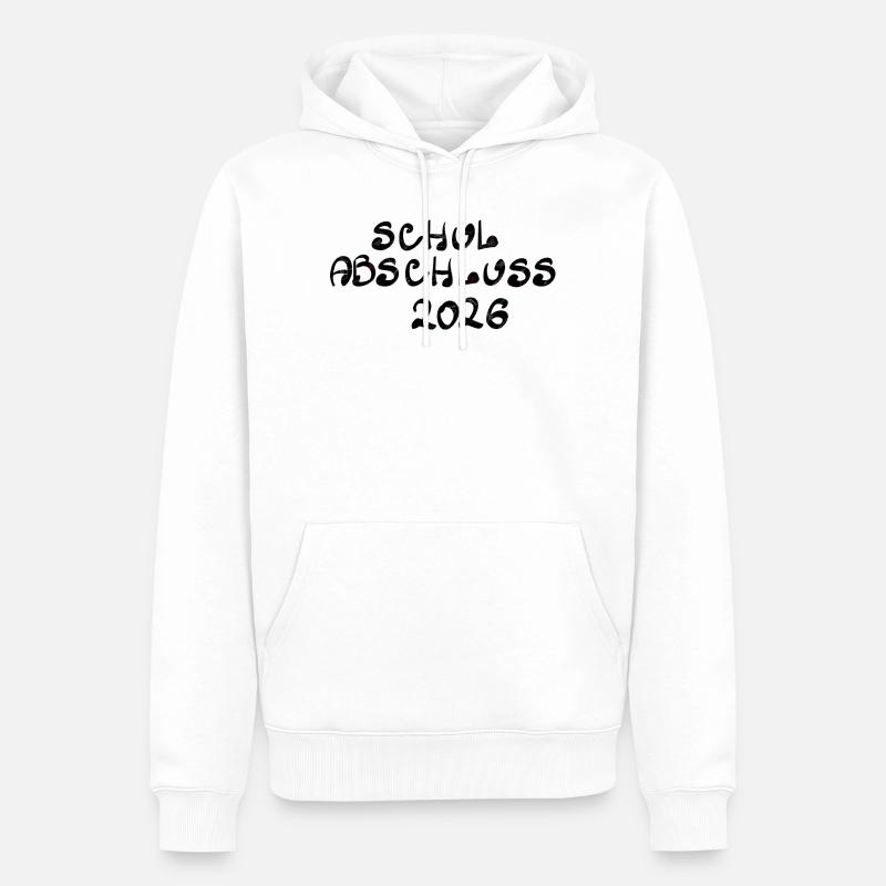 Schulabschluss 2026 - Männer Premium Bio Hoodie - Weiß