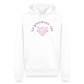 The plethora kills Rose - Men’s Premium Organic Hoodie - white - Front - Nico (187cm)