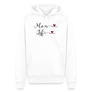 La vie de maman - Sweat à capuche Premium bio Homme - blanc - Devant - Nico (187cm)