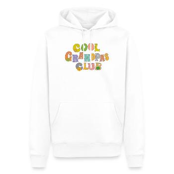 Cool Grandpas Club - Männer Premium Bio Hoodie - Weiß - Vorne - Nico (187cm)