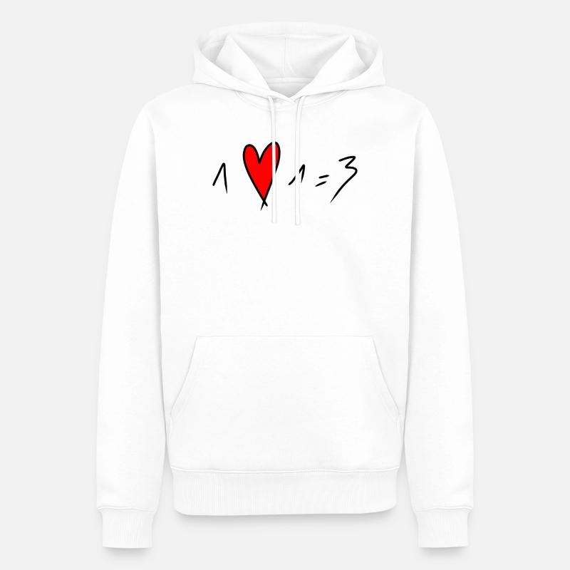 Annonce de grossesse  - Sweat à capuche Premium bio Homme - blanc