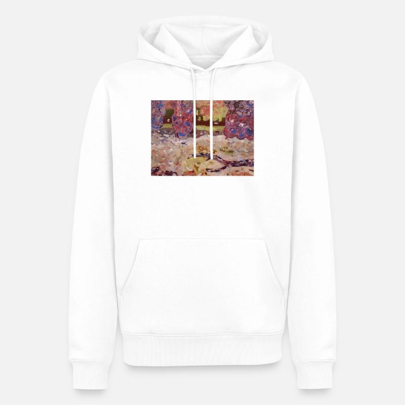 Parc impressionniste - Sweat à capuche Premium bio Homme - blanc