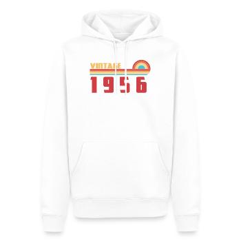 70 Jahre altes Schul-Tee Geboren 1956 - Männer Premium Bio Hoodie - Weiß - Vorne - Nico (187cm)