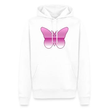 Papillon - Sweat à capuche Premium bio Homme - blanc - Devant - Nico (187cm)