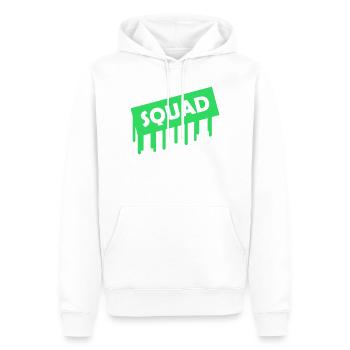 squad- - Männer Premium Bio Hoodie - Weiß - Vorne - Nico (187cm)