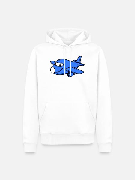 Airplane Kids - Men’s Premium Organic Hoodie - white