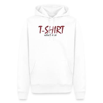 T‑Shirt What Else  - Männer Premium Bio Hoodie - Weiß - Vorne - Nico (187cm)