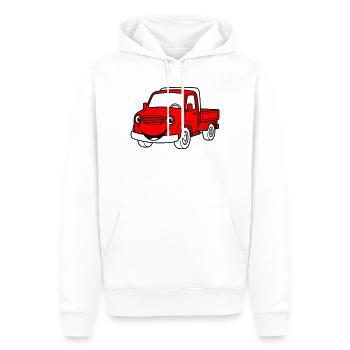 Truck Kids - Männer Premium Bio Hoodie - Weiß - Vorne - Nico (187cm)