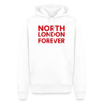 Nord-London für immer - Männer Premium Bio Hoodie - Weiß - Vorne - Nico (187cm)