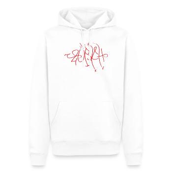 Das Realste Zürich Souvenir - Männer Premium Bio Hoodie - Weiß - Vorne - Nico (187cm)