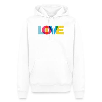 Live Love Festival Rave Party Beach Holiday Summer - Sweat à capuche Premium bio Homme - blanc - Devant - Nico (187cm)