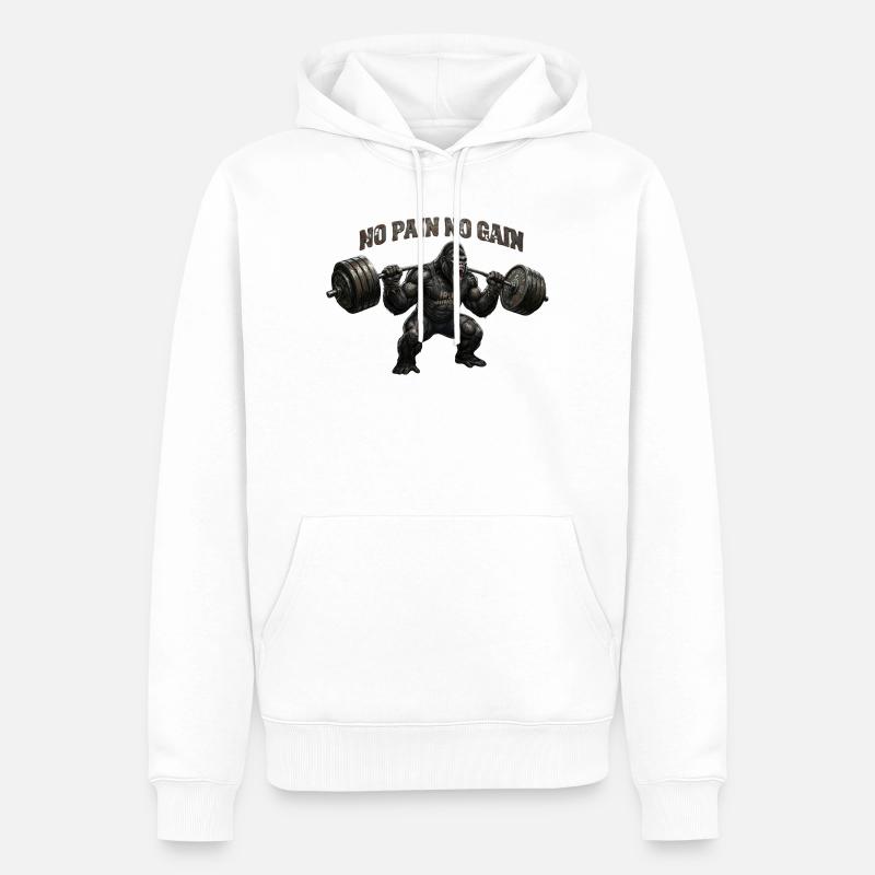 On n’a rien sans rien - Sweat à capuche Premium bio Homme - blanc