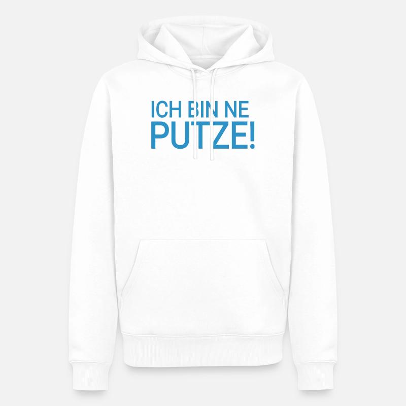 Putze  - Männer Premium Bio Hoodie - Weiß