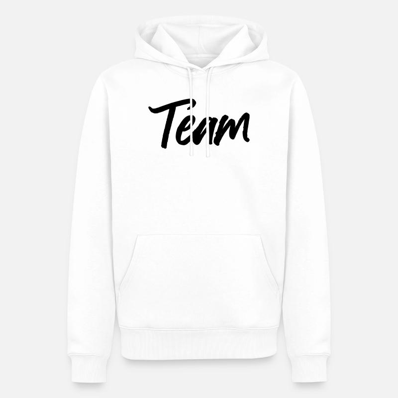 Équipe - Sweat à capuche Premium bio Homme - blanc