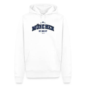München Germany Motiv für Bayern Fans - Männer Premium Bio Hoodie - Weiß - Vorne - Nico (187cm)