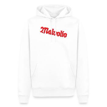 Malvolio - Männer Premium Bio Hoodie - Weiß - Vorne - Nico (187cm)