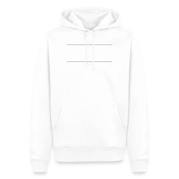 Striche Linie - Männer Premium Bio Hoodie - Weiß - Vorne - Nico (187cm)