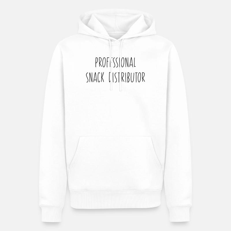 Le monde de maman - Sweat à capuche Premium bio Homme - blanc