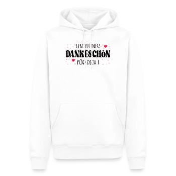 Kleines Dankeschön - Männer Premium Bio Hoodie - Weiß - Vorne - Nico (187cm)