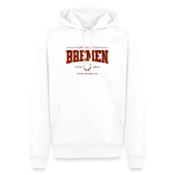 T-shirt classique de l’équipe professionnelle de flunkyball de Brême - Sweat à capuche Premium bio Homme - blanc - Devant - Nico (187cm)