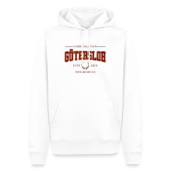 Flunkyball Profi Team Gütersloh Vintage Shirt - Männer Premium Bio Hoodie - Weiß - Vorne - Nico (187cm)