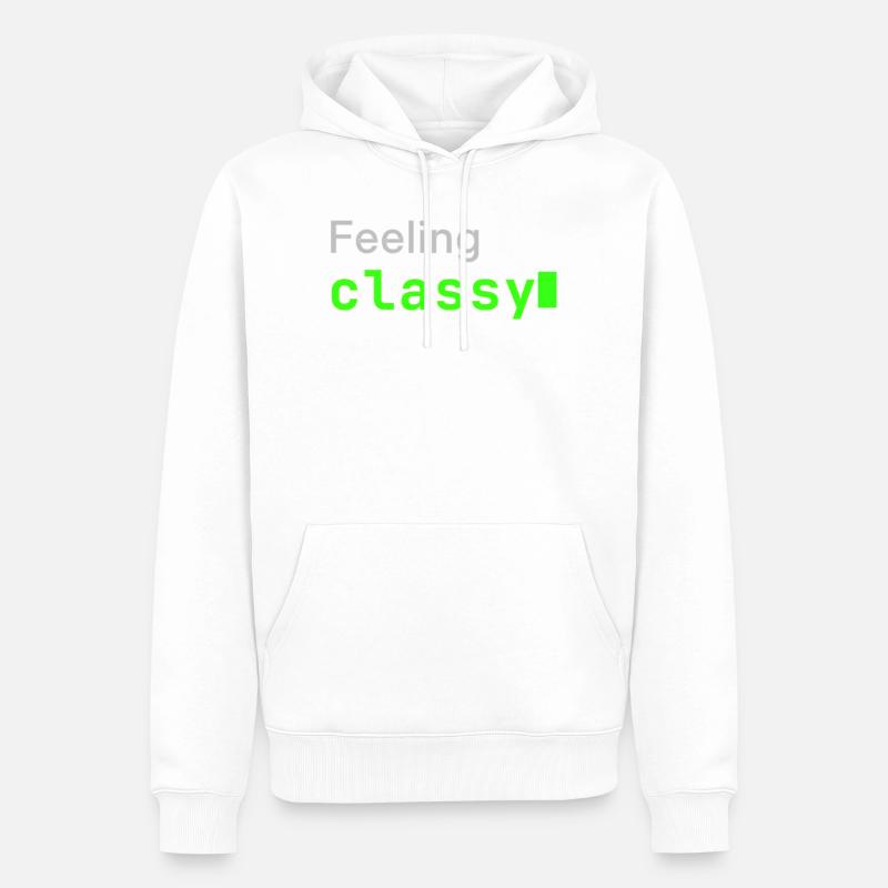 Feeling classy | Developer mood - Men’s Premium Organic Hoodie - white