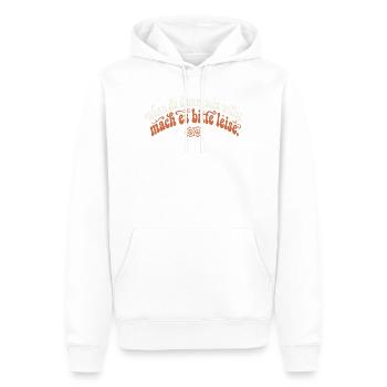 Dumm Sein Leise Groovy Sarkasmus Spruch - Männer Premium Bio Hoodie - Weiß - Vorne - Nico (187cm)