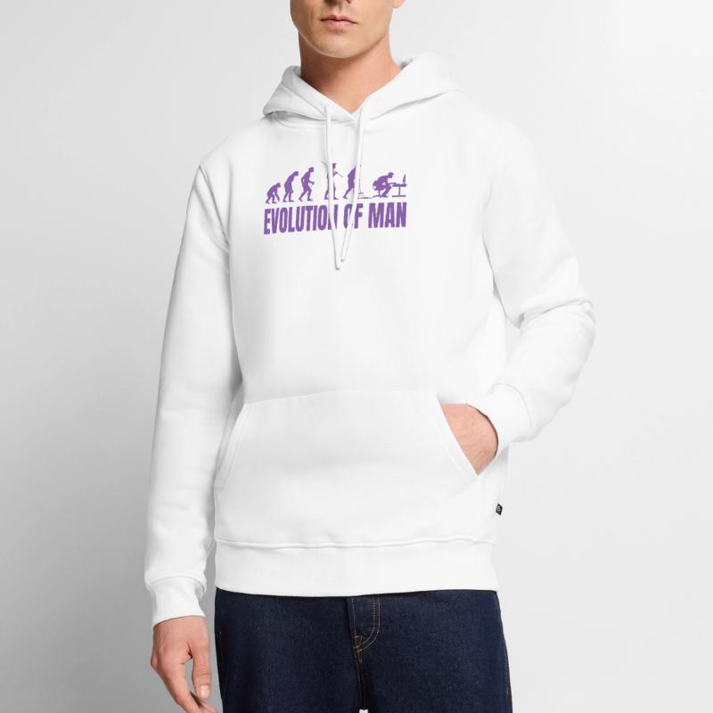 Programmer Computer Freak Evolution Retro Men’s Premium Organic Hoodie