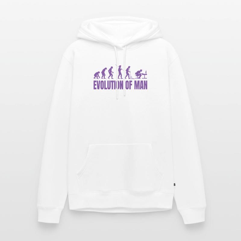 Programmer Computer Freak Evolution Retro Men’s Premium Organic Hoodie