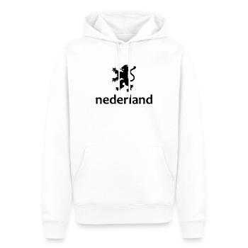 Niederlande - Nederland - Netherlands - Lion Löwe - Männer Premium Bio Hoodie - Weiß - Vorne - Nico (187cm)
