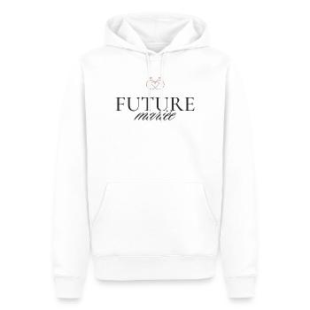 Future mariée - Sweat à capuche Premium bio Homme - blanc - Devant - Nico (187cm)