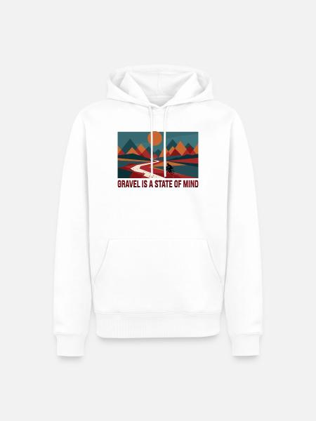 Kies ist ein Geisteszustand-Shirt - Männer Premium Bio Hoodie - Weiß
