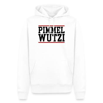 Pimmel Wutzi - Männer Premium Bio Hoodie - Weiß - Vorne - Nico (187cm)