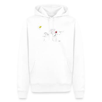 Diplomat - Männer Premium Bio Hoodie - Weiß - Vorne - Nico (187cm)