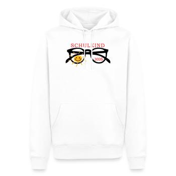 coole Sonnenbrille Schulkind  - Männer Premium Bio Hoodie - Weiß - Vorne - Nico (187cm)