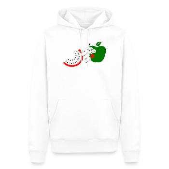 Obst - Männer Premium Bio Hoodie - Weiß - Vorne - Nico (187cm)