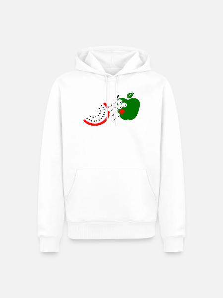Fruit - Sweat à capuche Premium bio Homme - blanc