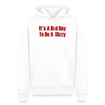 Heute ist ein schlechter Tag, um ein Glizzy-Hotdog - Männer Premium Bio Hoodie - Weiß - Vorne - Nico (187cm)