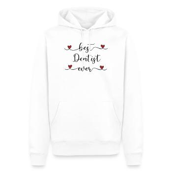 Best Dentist ever - Men’s Premium Organic Hoodie - white - Front - Nico (187cm)