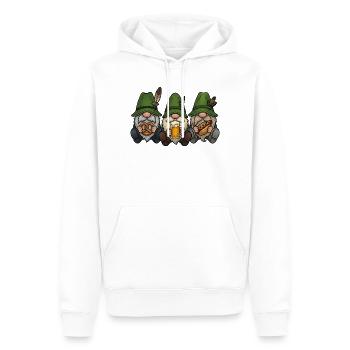 Festival Folklorique des Gnomes Éclipsés Costumes Traditionnels Cadeau de remplacement - Sweat à capuche Premium bio Homme - blanc - Devant - Nico (187cm)