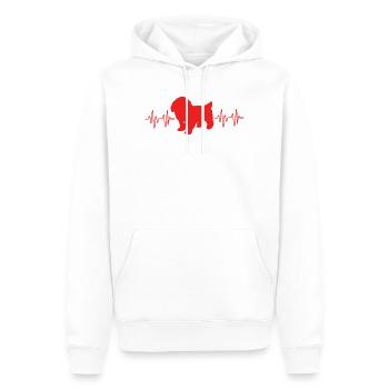 Shih Tzu - Männer Premium Bio Hoodie - Weiß - Vorne - Nico (187cm)