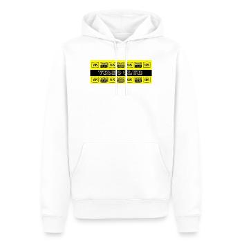 VIDEO-CLUB / VHS - V2000  - Sweat à capuche Premium bio Homme - blanc - Devant - Nico (187cm)